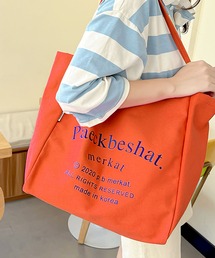 florist | 【大容量】ビビッドカラー×キャンバスカジュアルトートバッグ(トートバッグ)