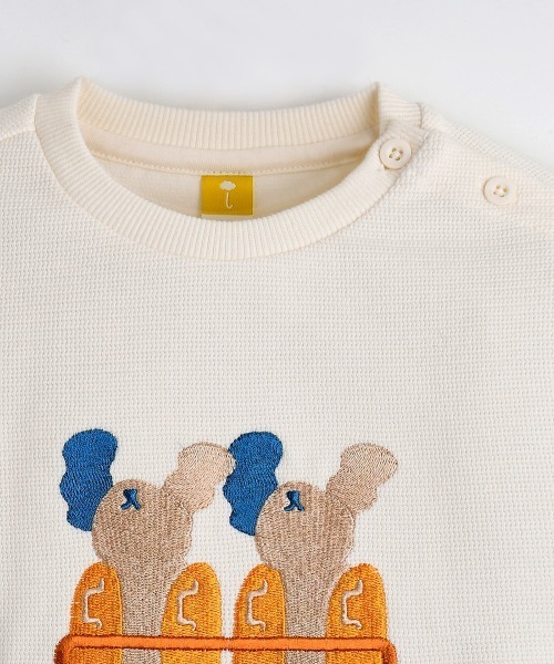 moimoln（モイモルン）の「マグジャガードスウェット（スウェット・キッズ・アイボリー・90cm/100cm/110cm/120cm）」の3枚目の写真