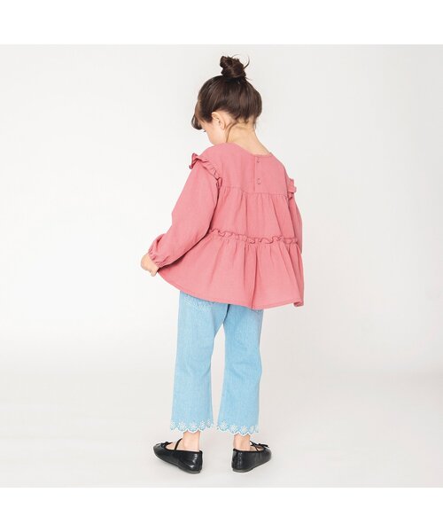 BREEZE（ブリーズ）の「ティアードチュニック（チュニック・キッズ・ブラック/レッド・110/130/120/100/140/90）」の5枚目の写真