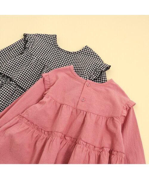 BREEZE（ブリーズ）の「ティアードチュニック（チュニック・キッズ・ブラック/レッド・110/130/120/100/140/90）」の7枚目の写真