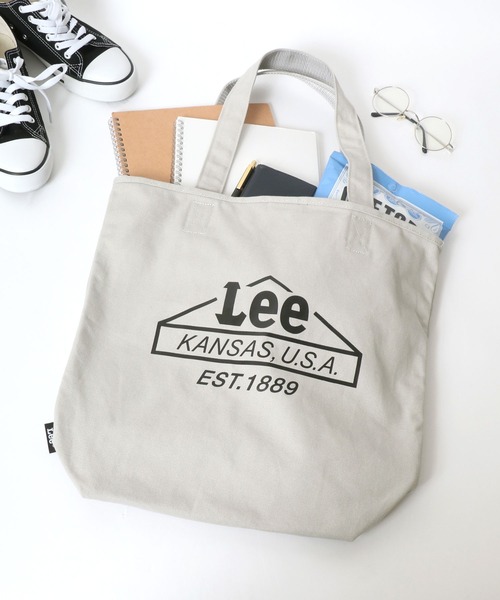 Lee（リー）の「Lee（リー）ハウスマークブランドロゴプリント デニム・キャンバストートバッグ メンズ レディース ユニセックス（トートバッグ・レディース・オフホワイト/グレー/ネイビー/ブラック・FREE）」の3枚目の写真