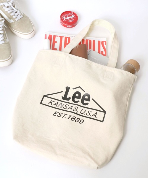 Lee（リー）の「Lee（リー）ハウスマークブランドロゴプリント デニム・キャンバストートバッグ メンズ レディース ユニセックス（トートバッグ・レディース・オフホワイト/グレー/ネイビー/ブラック・FREE）」の20枚目の写真