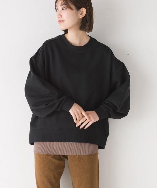 OMNES(オムネス)の「裏毛ボリューム袖裾ラウンドプルオーバー長袖(その他トップス・レディース・ブラック/アイボリー/ラベンダー/ブルー・FREE)」の13枚目の写真