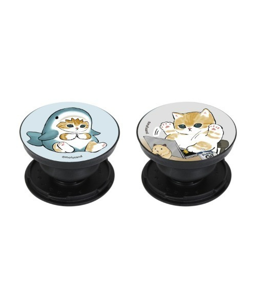 A BAG OF CHIPS（アバッグオブチップス）の「mofusand/モフサンド　POCOPOCO スマホスタンド（スマホグッズ・レディース・ライトグレー/ライトブルー・ONE SIZE）」の7枚目の写真