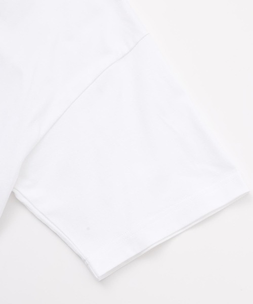 MILKFED.(ミルクフェド)の「BAR AND STENCIL LOGO WIDE S/S TEE(Tシャツ/カットソー・レディース・ホワイト/マルチ/オフホワイト/ブラック/レッド/パープル/ライトピンク/オレンジ/ライトブルー・ONE SIZE)」の22枚目の写真