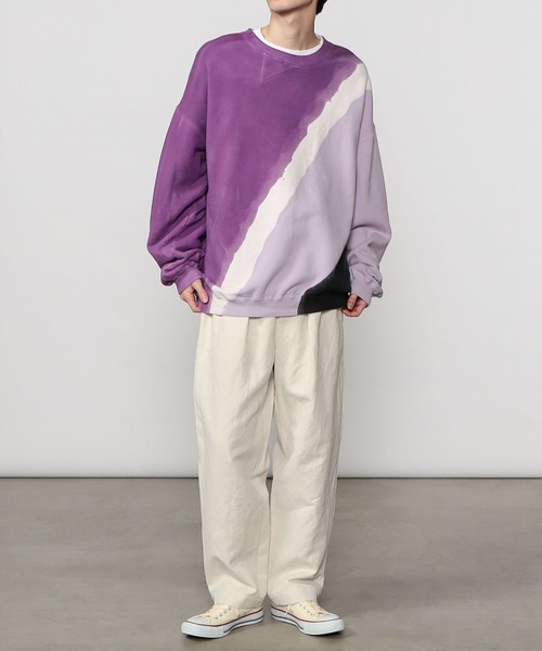 NOMA t.d. | ハンドダイ プルオーバーウェット PURPLE MEN