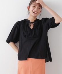N.（N. Natural Beauty Basic） | ◆コットンシャーリングリボンブラウス(シャツ/ブラウス)