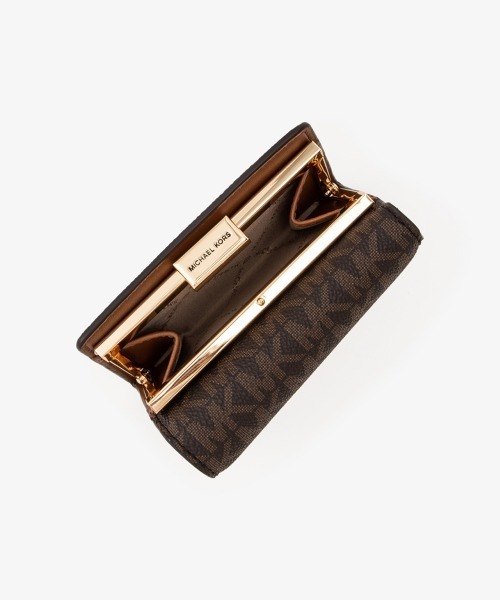 MICHAEL KORS(マイケルコース)の「JET SET TRAVEL コンパクト ウォレット ミディアム - MKシグネチャー(財布・レディース・ブラウン・FREE)」の5枚目の写真