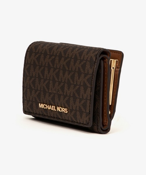 MICHAEL KORS(マイケルコース)の「JET SET TRAVEL コンパクト ウォレット ミディアム - MKシグネチャー(財布・レディース・ブラウン・FREE)」の6枚目の写真