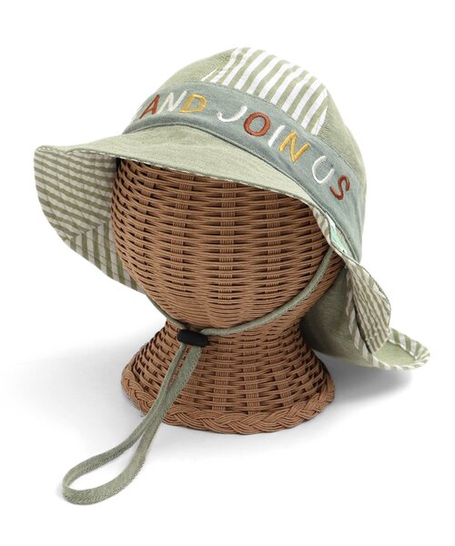 BIT'Z（ビッツ）の「日よけハット（ハット・キッズ・ブルー/カーキ/ブラック・48/52/50/54）」の2枚目の写真