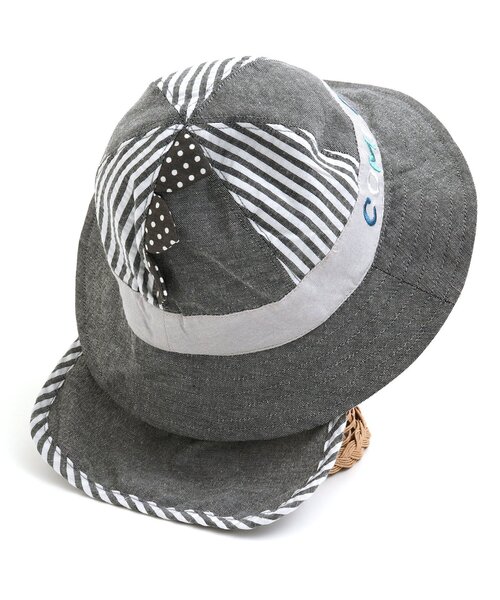 BIT'Z（ビッツ）の「日よけハット（ハット・キッズ・ブルー/カーキ/ブラック・48/52/50/54）」の4枚目の写真