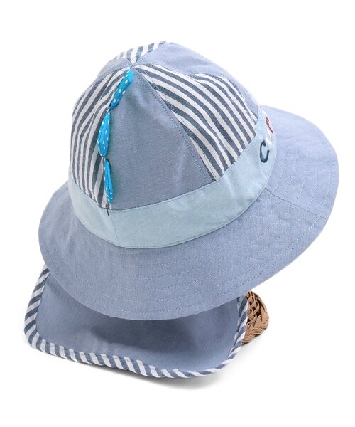 BIT'Z（ビッツ）の「日よけハット（ハット・キッズ・ブルー/カーキ/ブラック・48/52/50/54）」の7枚目の写真