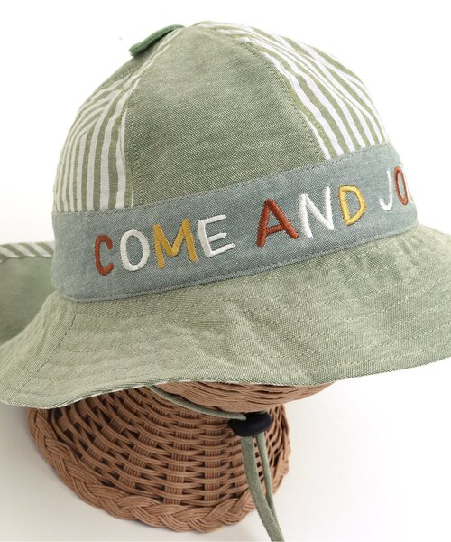 BIT'Z（ビッツ）の「日よけハット（ハット・キッズ・ブルー/カーキ/ブラック・48/52/50/54）」の10枚目の写真