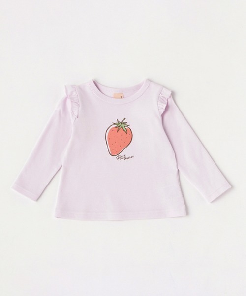 petit main(プティマイン)の「【プティプラ】GIRLS長袖Tシャツ(Tシャツ/カットソー・キッズ・イエロー/ラベンダー/レッド/ライトピンク/サックスブルー/アイボリー/オフホワイト/ネイビー・100cm/120cm/80cm/90cm/130cm/110cm)」の6枚目の写真