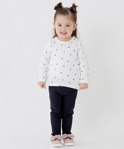 petit main(プティマイン)の「【プティプラ】GIRLS長袖Tシャツ(Tシャツ/カットソー・キッズ・イエロー/ラベンダー/レッド/ライトピンク/サックスブルー/アイボリー/オフホワイト/ネイビー・100cm/120cm/80cm/90cm/130cm/110cm)」の14枚目の写真