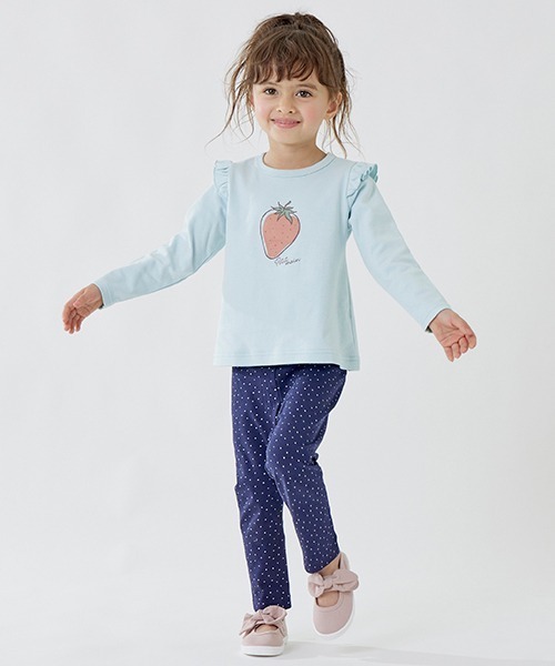 petit main(プティマイン)の「【プティプラ】GIRLS長袖Tシャツ(Tシャツ/カットソー・キッズ・イエロー/ラベンダー/レッド/ライトピンク/サックスブルー/アイボリー/オフホワイト/ネイビー・100cm/120cm/80cm/90cm/130cm/110cm)」の16枚目の写真