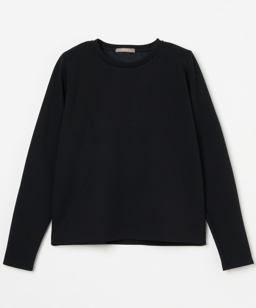 HELIOPOLE(エリオポール)の「CARDBOARD SQUARE SHOULDER PO(Tシャツ/カットソー・レディース・カーキ/ブラック・38)」の1枚目の写真