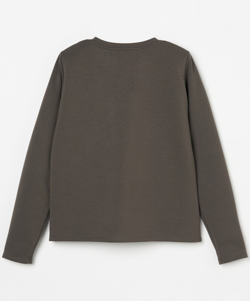 HELIOPOLE(エリオポール)の「CARDBOARD SQUARE SHOULDER PO(Tシャツ/カットソー・レディース・カーキ/ブラック・38)」の10枚目の写真