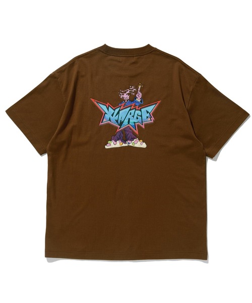 XLARGE（エクストララージ）の「BURNING MONSTER 1 S/S TEE（Tシャツ/カットソー・メンズ・ブラウン/ブラック/ホワイト・L/XL/M/S）」の5枚目の写真