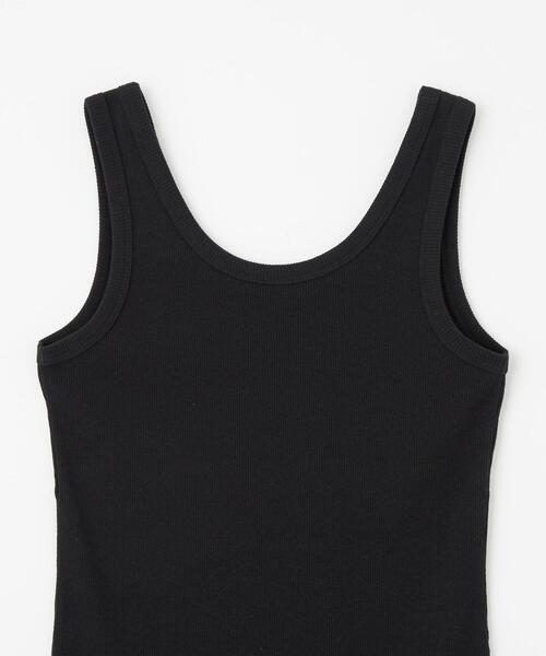 green label relaxing（グリーンレーベルリラクシング）の「Re`ep Cotton リープコットン リブ タンクトップ（タンクトップ・レディース・ブラック/ホワイト/モカ・FREE）」の9枚目の写真