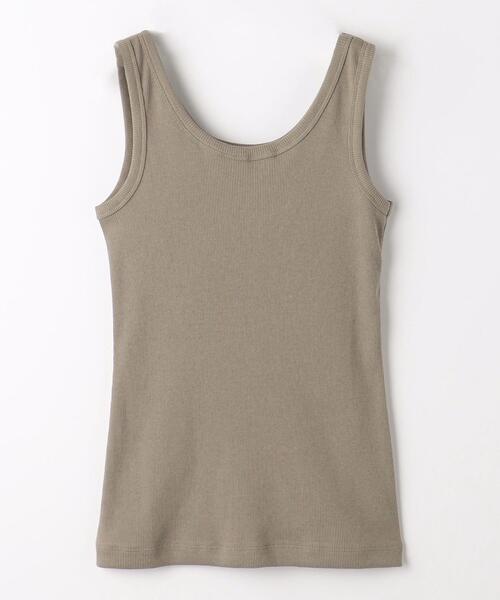 green label relaxing（グリーンレーベルリラクシング）の「Re`ep Cotton リープコットン リブ タンクトップ（タンクトップ・レディース・ブラック/ホワイト/モカ・FREE）」の14枚目の写真