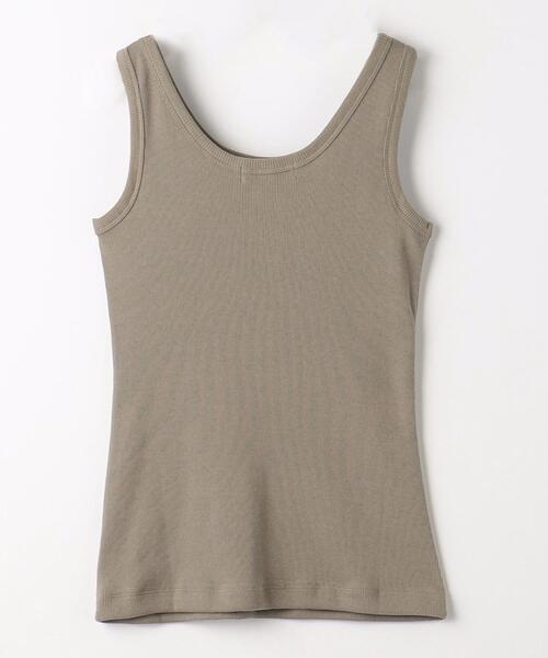 green label relaxing（グリーンレーベルリラクシング）の「Re`ep Cotton リープコットン リブ タンクトップ（タンクトップ・レディース・ブラック/ホワイト/モカ・FREE）」の15枚目の写真
