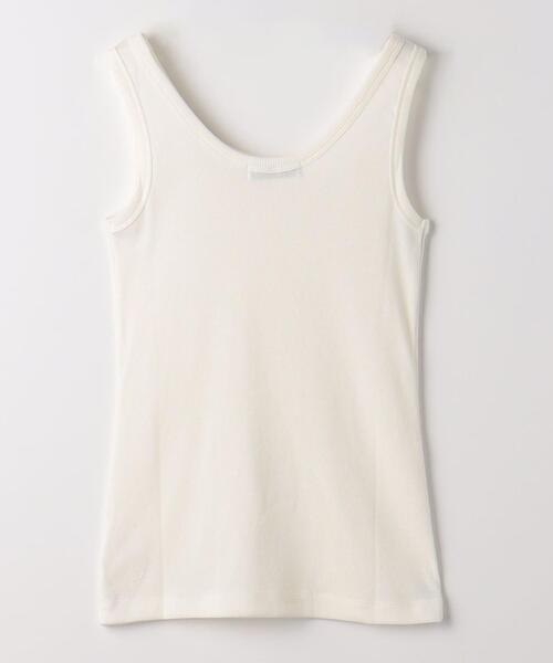 green label relaxing（グリーンレーベルリラクシング）の「Re`ep Cotton リープコットン リブ タンクトップ（タンクトップ・レディース・ブラック/ホワイト/モカ・FREE）」の20枚目の写真