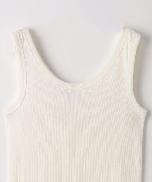 green label relaxing（グリーンレーベルリラクシング）の「Re`ep Cotton リープコットン リブ タンクトップ（タンクトップ・レディース・ブラック/ホワイト/モカ・FREE）」の21枚目の写真