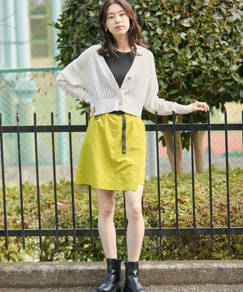 VIS(ビス)の「【GRAMICCI/グラミチ】VIS別注 ACTIVE SHELLスカショ【洗える・撥水】(スラックス・レディース・ブラック/イエロー系その他・M/S)」の3枚目の写真