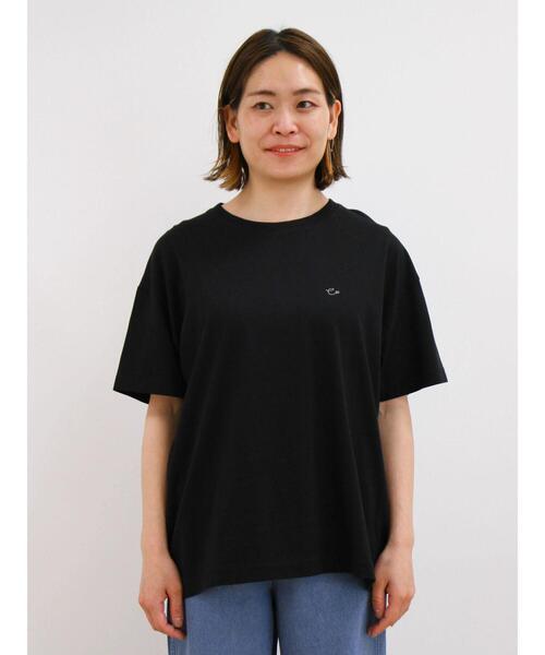 CRAFT STANDARD BOUTIQUE(クラフトスタンダードブティック)の「ワンポイント刺繍Tee(Tシャツ/カットソー・レディース・ホワイト/ブラック・M/L)」の5枚目の写真