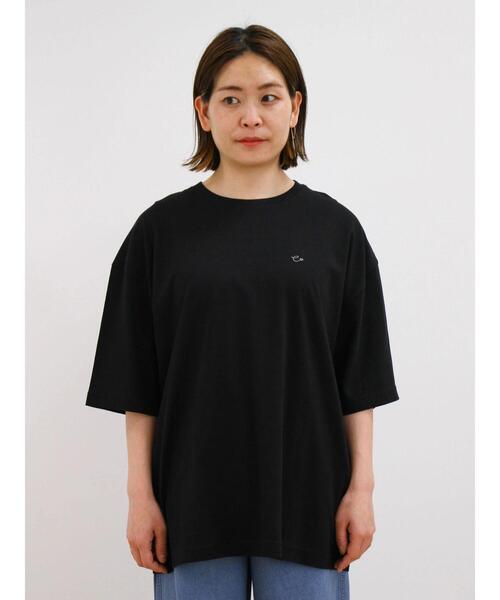 CRAFT STANDARD BOUTIQUE(クラフトスタンダードブティック)の「ワンポイント刺繍Tee(Tシャツ/カットソー・レディース・ホワイト/ブラック・M/L)」の8枚目の写真