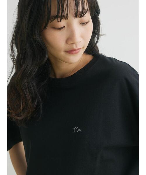 CRAFT STANDARD BOUTIQUE(クラフトスタンダードブティック)の「ワンポイント刺繍Tee(Tシャツ/カットソー・レディース・ホワイト/ブラック・M/L)」の14枚目の写真