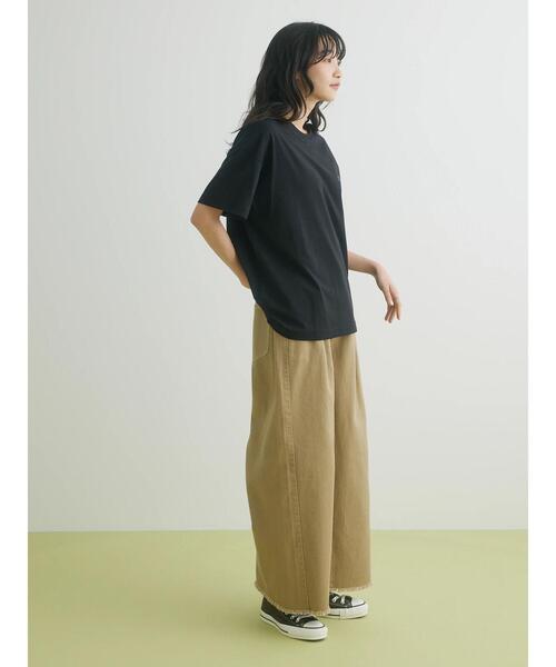CRAFT STANDARD BOUTIQUE(クラフトスタンダードブティック)の「ワンポイント刺繍Tee(Tシャツ/カットソー・レディース・ホワイト/ブラック・M/L)」の19枚目の写真