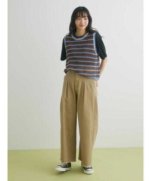 CRAFT STANDARD BOUTIQUE(クラフトスタンダードブティック)の「ワンポイント刺繍Tee(Tシャツ/カットソー・レディース・ホワイト/ブラック・M/L)」の22枚目の写真