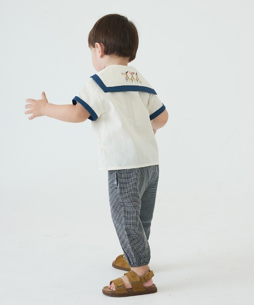 moimoln(モイモルン)の「【SOFT&】9分丈ウーブンパンツ(その他パンツ・キッズ・ベージュ/ブラック/ライム・90cm/100cm/110cm/120cm/130cm)」の11枚目の写真