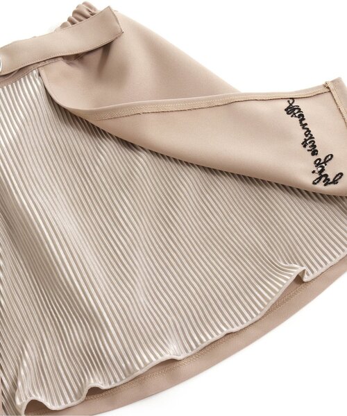 algy(アルジー)の「レイヤード風スカート(スカート・キッズ・ベージュ/ブラック/ミント・XX-SMALL/X-SMALL/SMALL/MEDIUM)」の6枚目の写真