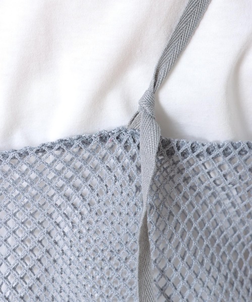 Three Four Time（ｽﾘｰﾌｫｰﾀｲﾑ）の「メッシュキャミワンピース＆Ｔシャツ（ワンピース・レディース・グレー/アイボリー/ブラック・FREE）」の12枚目の写真