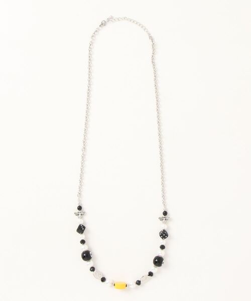 SMILEY FACE（スマイリーフェイス）の「【SMILEY FACE スマイリーフェイス】モチーフミックス スマイル チャーム ネックレス ハンドメイド（ネックレス・メンズ・D/F/A/E/B・FREE）」の2枚目の写真