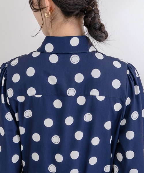 margaux（マルゴー）の「【KATHARINE ROSS】margaux dots simple one-piece（ワンピース・レディース・ネイビー・MEDIUM）」の10枚目の写真