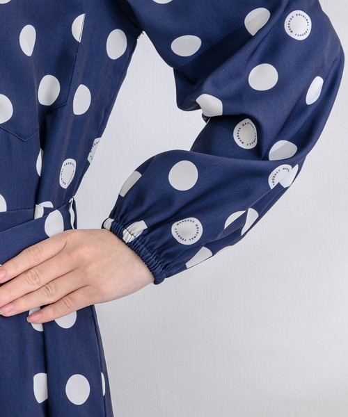 margaux（マルゴー）の「【KATHARINE ROSS】margaux dots simple one-piece（ワンピース・レディース・ネイビー・MEDIUM）」の14枚目の写真