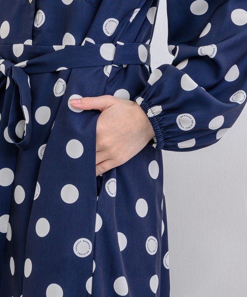 margaux（マルゴー）の「【KATHARINE ROSS】margaux dots simple one-piece（ワンピース・レディース・ネイビー・MEDIUM）」の17枚目の写真