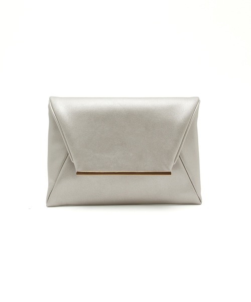 ROPE' PICNIC（ロペピクニック）の「チェーンショルダー付スクエアクラッチバッグ（ショルダーバッグ・レディース・シルバー/ブラック・FREE）」の3枚目の写真