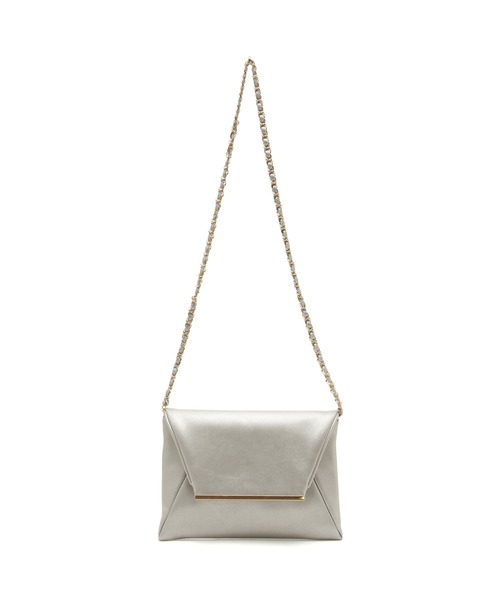 ROPE' PICNIC（ロペピクニック）の「チェーンショルダー付スクエアクラッチバッグ（ショルダーバッグ・レディース・シルバー/ブラック・FREE）」の14枚目の写真