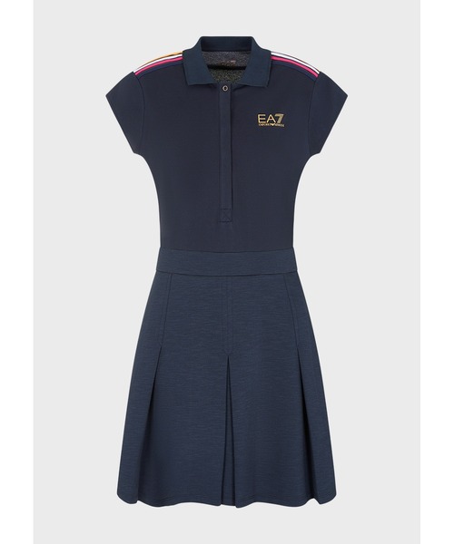 EMPORIO ARMANI EA7(エンポリオアルマーニイーエーセブン)の「【エンポリオ アルマーニ EA7】Tennis Club ドレス ストレッチコットン マイクロピケ(ワンピース・レディース・ネイビー・SMALL/MEDIUM/LARGE/X-SMALL)」の6枚目の写真