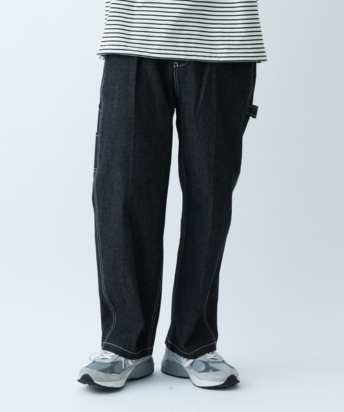 CIAOPANIC TYPY（チャオパニックティピー）の「TYPYDENIM綿麻デニムペインターパンツ（デニムパンツ・メンズ・ブラック/ネイビー/オフホワイト・MEDIUM/LARGE）」の21枚目の写真