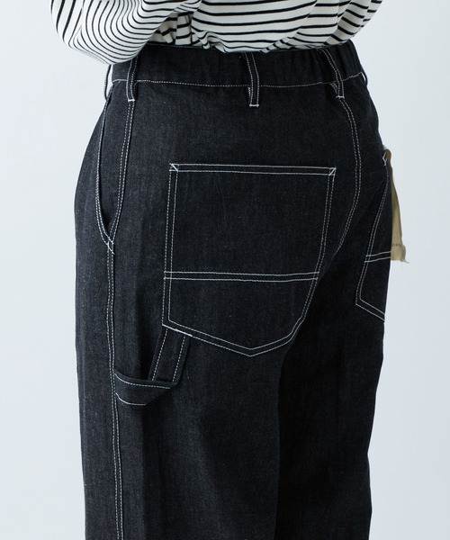 CIAOPANIC TYPY（チャオパニックティピー）の「TYPYDENIM綿麻デニムペインターパンツ（デニムパンツ・メンズ・ブラック/ネイビー/オフホワイト・MEDIUM/LARGE）」の20枚目の写真