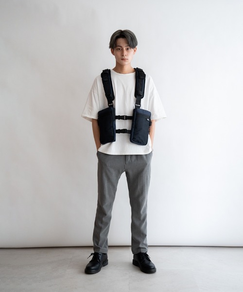 DEVICE（デバイス）の「Rename CORDURAナイロン ベスト型 ボディショルダーバッグ（ボディバッグ/ウエストポーチ・メンズ・ネイビー・FREE）」の10枚目の写真