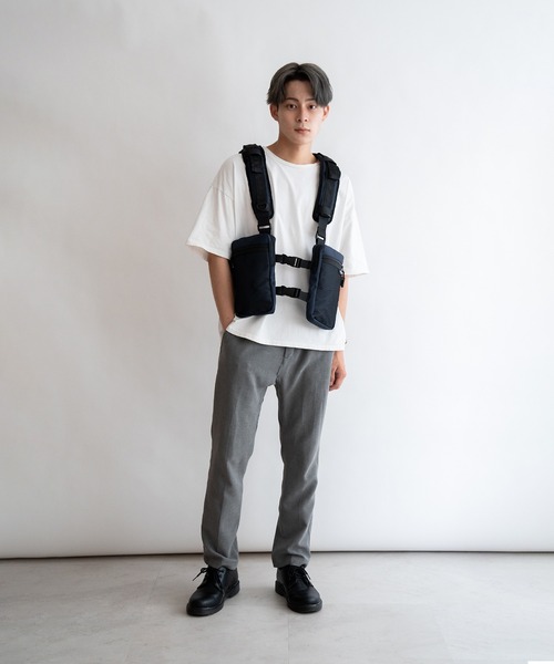 DEVICE（デバイス）の「Rename CORDURAナイロン ベスト型 ボディショルダーバッグ（ボディバッグ/ウエストポーチ・メンズ・ネイビー・FREE）」の21枚目の写真