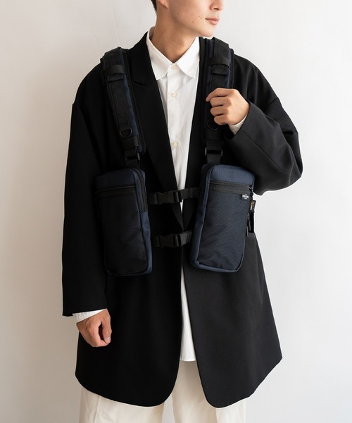 DEVICE（デバイス）の「Rename CORDURAナイロン ベスト型 ボディショルダーバッグ（ボディバッグ/ウエストポーチ・メンズ・ネイビー・FREE）」の15枚目の写真