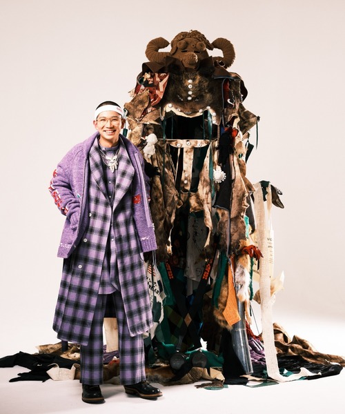 SEVESKIG(セヴシグ)の「SEVESKIG/セブシグ/Cowichan Knit Ver,N W O(ニット/セーター・メンズ・ベージュ/パープル/ブラック・MEDIUM/LARGE/X-LARGE)」の8枚目の写真